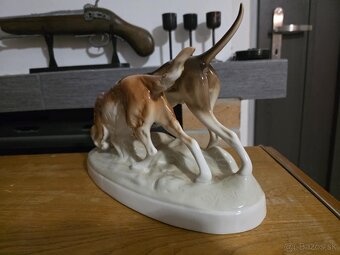 Royal Dux soška psy - 4