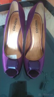 2x látkové lodičky č. 39, 38 a kožené č. 39 - 4