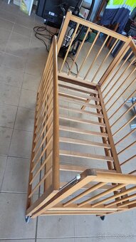 Detská drevená postieľka - 4