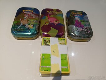 Pokémon sety - karty + plechovky - 4