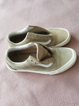 Svetlobéžové Vans tenisky, koža - 4