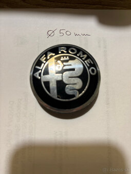 Stredové krytky Alfa Romeo - priemer 50, 56 a 59 mm - 4