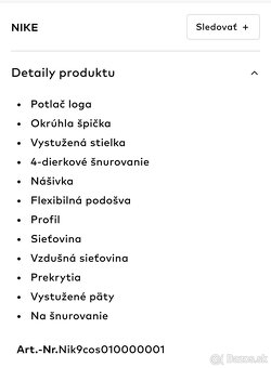 Bežecká obuv NIKE Downshifter 13 v.38 nové - 4