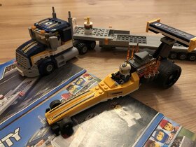 Lego CITY 60151 - Dragster auto + Kamión s návesom - 4