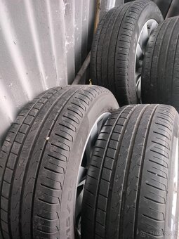 4ks alu disky orig. Škoda 5x112 R17 pneu 215/55 R17 5mm - 4