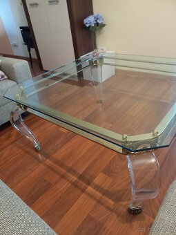 designovy sklenenny stolik - 4