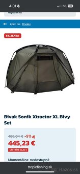 Predavam 2x Bivak Sonik Xtractor Bivvy Set - 4