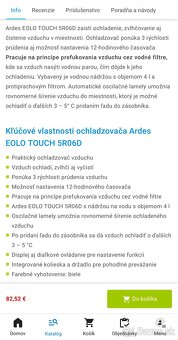 Ochladzovač vzduchu Ardes EOLO TOUCH 5R06D - nerozbalený - 4