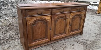 Rustikálna masivná komoda - 4