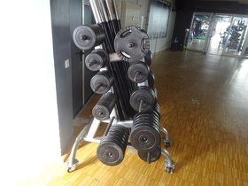 Bodypump-Rack, stojan s tyčami a závažiami - 4