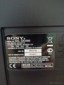 Predám SONY KDL 32EX600 - 4