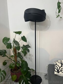 Čierne stropné svietidlo + stojaca lampa - 4