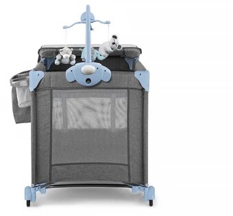 Kinderkraft joy blue cestovná postielka - 4