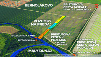 POZEMOK Bernolákovo 909m2, cesta, ELEKTRINA - PREDANÉ - 4