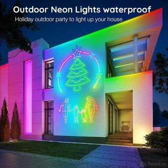 AILBTON 30m/100Ft LED neónové lanové svetlá, aplikácia/diaľk - 4