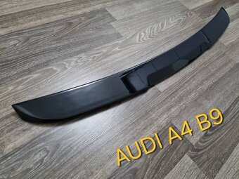 AUDI A4 S4 RS4 B9 spoiler kridlo lipko (čierne) na kufor - 4