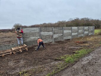 Betónové ploty, výroba, montáž - 4