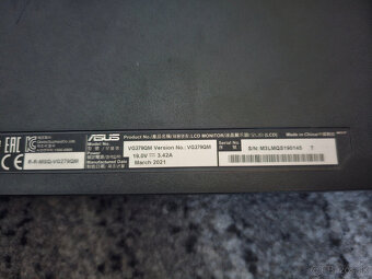 Herný monitor ASUS VG279 – 27" Full HD, 280Hz, IPS - 4