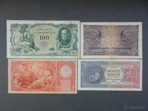 Prvá republika bankovky 3 - 4