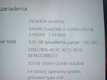 predám Lenovo Thinkpad T460 , Intel i5 , 8gb ram , Win 10 - 4