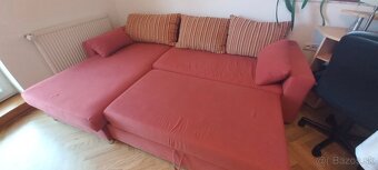 Čalúnená rohová rozkladacia sedačka za odvoz - 4