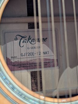 PREDÁM TAKAMINE GJ72CE-12-NAT (12 strunová) - REZERVOVANÉ - 4