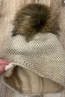 Dámska Teplá zimná čiapka s brmbolcom/Nová - 4