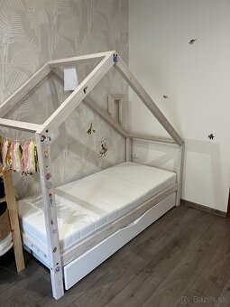 Detská rozťahovacia domčeková posteľ - 4
