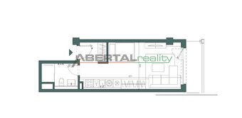 PRENÁJOM- 1i byt, klima, parking, loggia,Olivia Residence, R - 4