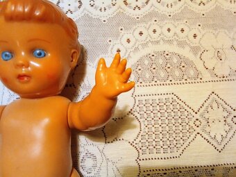 Retro, gumová panenka - Zuzanka --bábika - 4
