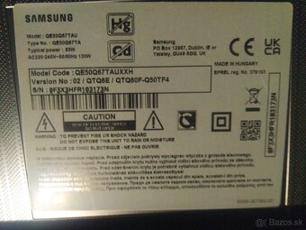 Samsung QE50Q67TAU TV s vadou - 4