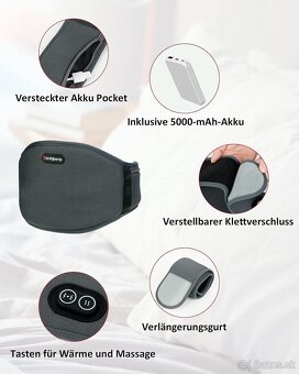 Bezdrôtový masážny a vyhrievací pás na chrbát - 4
