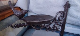 Liatinová miska, krmítko aj pre vtáčiky - 4