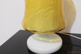 Zlatá sklenená stolová lampa Osvětlovací Sklo - 4