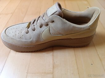 Nike Air Force 1 – béžové, semišové - 4