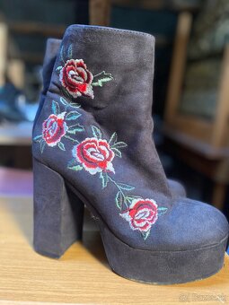 Členkové čižmy s platformou - 4