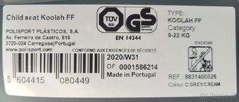 Predám detskú sedačku na bycikel Polisport - 4