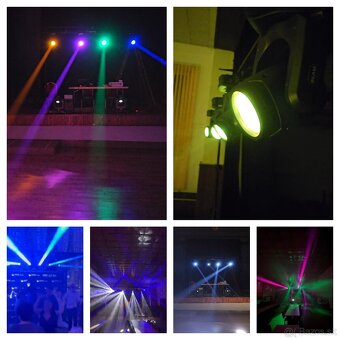 Set 2x 150W Beam hlavy + dmx pult + káble - 4