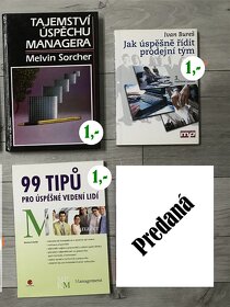 Predám rôzne knihy: Manažment a podnikanie - 4