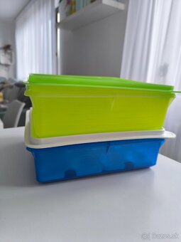 Tupperware štvorcová nádoba 25x25 zelená - 4