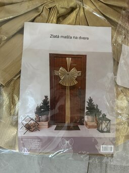 Vianočná veľká mašľa na dvere - 4