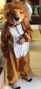 Unisex karnevalovy kostym lev 116 - 4