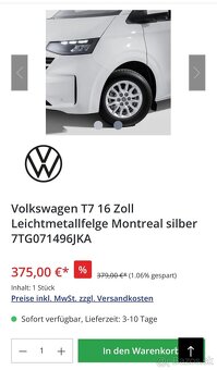 Elektróny vw transportér T7 , r16 , 6x 120 - 4