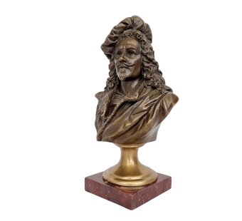 Bronzová busta Rembrandta podľa Carrier-Belleuse - 4