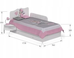 Dievčenský nábytok Minnie Mouse MEBLIK - 4