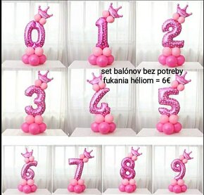 Samostojace sety balónov dievča - 4