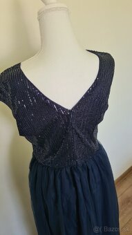 Tmavomodré šaty L/XL - 4