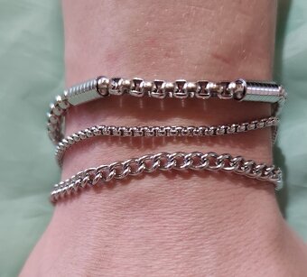 pánske náramky chir.ocel 3 ks - 4