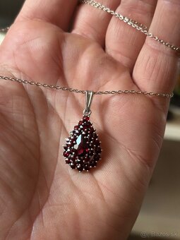 Náhrdelník s českým granátom - 4