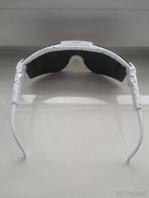 Športové slnečné okuliare Pit Viper (biele-ružové sklo) - 4